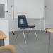 BizChair Navy Student Stack School Chair - 16-inch