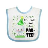 Inktastic I m One! Time to Par-tee! Golf First Birthday Boys or Girls Baby Bib