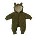 Baby Romper with Snaps Shirt Baby Boys Baby Unisex Cotton Solid Autumn Warm Thick Long Sleeve Hooded Romper Jumpsuit Padded Clothes Footless Cotton Pajamas Baby Boy