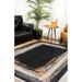 BESPOKY Modern Area Rug Home Decor Carpet Rectangle Room Carpets Gold Frame Rug Home Decorative Rugs for Living Room Aesthetic Rugs for Nursery Room Bedroom Rugs Balakovo