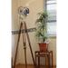 DESIGNER CHROME VINTAGE INDUSTRIAL TRIPOD FLOOR LAMP SPOT LIGHT FLOOR LAMP LIGHTING TRIPOD