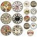 Biplut Farm Wall Clock Mute Retro Style Wall Decor Thick Rustic Wooden Wall Clock for Kitchen
