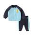 Clothes Set Little Jacket Set Children Kids Toddler Baby Boys Girls Long Sleeve Cute Cartoon Animals Coats Outwear Patchwork Sweatshirt Trousers Pants Tracksuit Outfit Set 2PCS Boys Sweatsuit 6