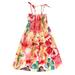 Dark Princess Dress Girl Clothes Size 4 Toddler Kids Girls Floral Bohemian Flowers Sleeveless Beach Straps Dress Princess Clothes 12 Months Dress