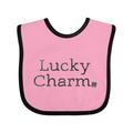 Inktastic Lucky Charm with 4 Leaf Clover Boys or Girls Baby Bib