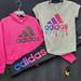 Adidas Matching Sets | Adidas Mix-N-Match | Color: Black/Pink | Size: Mg