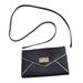Kate Spade Bags | Kate Space Black White Pebbled Leather Smaller Crossbody Bag Clutch Wristlet | Color: Black/White | Size: Os