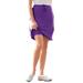 Plus Size Women's Sport Knit Skort by Woman Within in Purple Orchid (Size 2X)