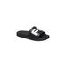 Women's Pool Sport Sandal by French Connection in Black White (Size 8 M)