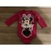 Disney One Pieces | Disney Minnie Mouse Pink Silver Sparkle Hearts One Piece Bodysuit 3-6 Months | Color: Pink/Silver | Size: 3-6mb