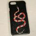 Gucci Cell Phones & Accessories | Gucci Iphone 7/8 Black Snake Print Phone Case | Color: Black/Red | Size: Iphone 7 / 8