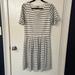 Anthropologie Dresses | Anthropologie White & Navy Dress Size Large | Color: Blue/White | Size: L