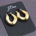 J. Crew Jewelry | J.Crew Rounded Curb Link Earrings In Burnished Gold Plated Brass | Color: Gold | Size: Os