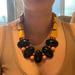 Anthropologie Jewelry | Anthropologie Statement Necklace | Color: Black/Yellow | Size: Os