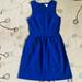 J. Crew Dresses | J Crew Sleeveless Zip Back Jersey Dress With Pockets | Color: Blue | Size: Xxs