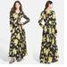 Free People Dresses | Free People Black Xsmall First Kiss Yellow Floral Casual Maxi Dress In Euc | Color: Black/Yellow | Size: Xs