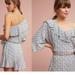 Anthropologie Dresses | Anthropology Meave 2-Piece Set Top And Shorts With Pineapple Print | Color: Blue/White | Size: Xs