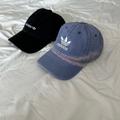 Adidas Accessories | Black Velvet Adidas Dad Hat & Blue/Pink Tie Dye Adidas Dad Hat | Color: Black/Blue/Pink | Size: Os