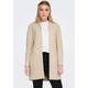 Longblazer ONLY "ONLSOHO-LINEA L/S ZIP COATIGAN CC PNT" Gr. M (38), beige (irish cream detail:white melange) Damen Blazer