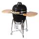 Fresh Grills Ceramic BBQ Grill - Mini Kamado BBQ Oven, Barbecue Grill and Charcoal Smoker with Stand - Portable Oven for Outdoor Cooking and Camping… (21 inch - Mega)