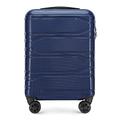 Wittchen Sturdy Travel Suitcase Trolley Suitcase Hand Luggage Polycarbonate Hard Shell Trolley 8 Wheels Combination Lock Navy Blue