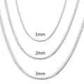 Collier JOFit en Argent 925 pour Homme et Femme Pendentif de 40cm à 75cm de Long Bijoux Fantaisie