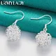 URMYLADY – boucles d'oreilles boule de cheveux en argent Sterling 925 pour femmes bijoux à la mode