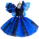 Rotterdam Kly-Robe tutu dégradée bleue et noire pour filles robe de soirée d'anniversaire robe de