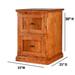 Gracie Oaks Sarantis Solid Wood 2 - Drawer Accent Chest Wood in Brown | 30 H x 22 W x 21 D in | Wayfair E6DB1AE7089E4B46B059D90DD888EAA0