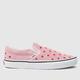 Vans classic slip on trainers in pink