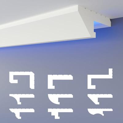 Led Schattenfugen Profil Stuckleisten, indirekte Beleuchtung xps Styropor Trockenbau Decke: