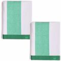 Set de 2 serviettes plage 90 x 160 cm 450 gsm coton vert - Benetton