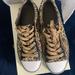 Coach Shoes | Brown And Tan Leopard Print Coach Sneakers Good Used Condition | Color: Brown/Tan | Size: 9