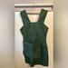 Kate Spade Dresses | Kate Spade Saturday Green Corduroy Mini Dress With Apron Pocket Belt Size 6 | Color: Green | Size: 6