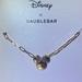 Disney Jewelry | Disney X Baublebar Gold Dainty Minnie Mouse Sparkle Necklace | Color: Gold/Pink | Size: Os