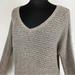American Eagle Outfitters Sweaters | American Eagle Sweater Women's Large L Gray Crochet Sweater Top V Neck | Color: Gray | Size: L