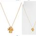 Madewell Jewelry | 53)Madewell Nwot Petalbud Gold Plated Flower Blossom Charm Necklace | Color: Gold | Size: Os