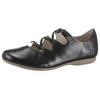 Riemchenballerina JOSEF SEIBEL "Fiona 04", Damen, Gr. 36, schwarz, Leder, klassisch, Schuhe, Slipper, Sandale, Komfortschuh mit raffiniertem Gummizug