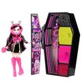 Monster High Skulltimate Secrets Draculaura-Puppe - Neon Frights Modeüberraschungen, Color-Reveal-Schlüssel, leuchtende Accessoires, für Kinder ab 6 Jahren, HNF78