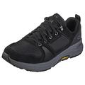 Skechers Damen 216106 Bkcc Sneaker, Schwarzes Wildleder, schwarzer Textilstoff, anthrazitfarbener Besatz, 41 EU