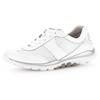 Sneaker GABOR ROLLINGSOFT, Damen, Gr. 38, weiß, Leder, Textil, unifarben, sportlich, Schuhe, mit sportlichem Mesheinsatz, Freizeitschuh, Halbschuh, Schnürschuh