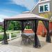 HGmart Gazebo Screen Fabric in Brown | 12 H x 15 W x 4 D in | Wayfair TYW1212BL4