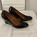 Coach Shoes | Coach Wedge Black Patent Leather Shoes. Hardly Worn. Excellent Condition. | Color: Black | Size: 10