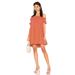 Free People Dresses | Free People Sophie Off-The-Shoulder Mini Dress Medium | Color: Orange/Pink | Size: M