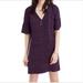 Madewell Dresses | Madewell Clover Print Silk Bell Sleeve Dress 00 | Color: Pink/Purple | Size: 00