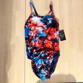 Nike Swim | Nike Hydrastrong Swimsuit Size 36 Nwt | Color: Blue/Red | Size: 36