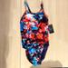 Nike Swim | Nike Hydrastrong Swimsuit Size 36 Nwt | Color: Blue/Red | Size: 36