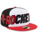 Men's New Era White/Red Houston Rockets Back Half 59FIFTY Fitted Hat