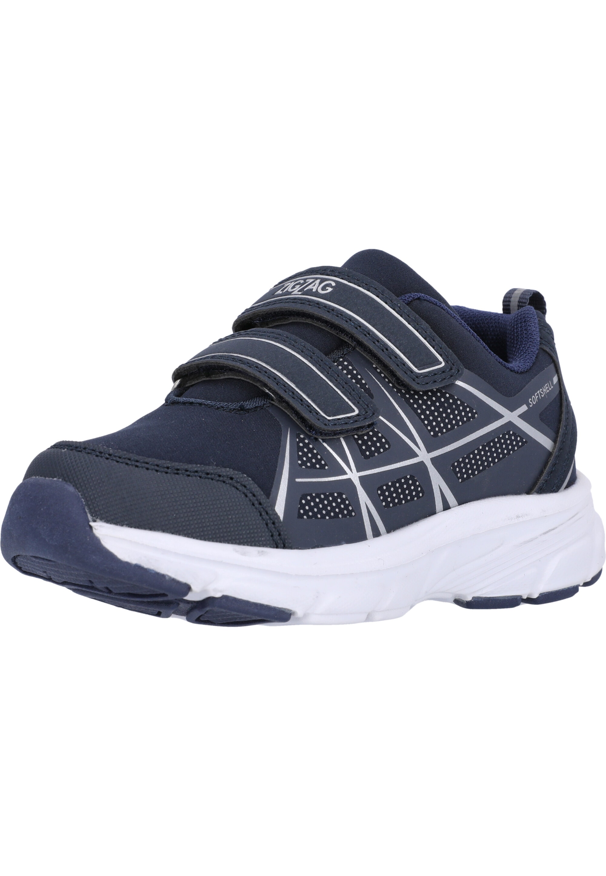 Sneaker ZIGZAG "Lenny", Mädchen, Gr. 34, blau (dunkelblau), Polyurethane, Schuhe Sneaker, mit praktischem Allwetterprofil