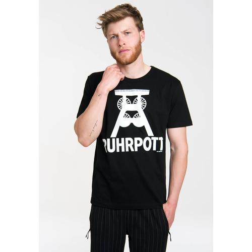 "T-Shirt LOGOSHIRT ""Ruhrpott Logo"" Gr. L, schwarz Herren Shirts T-Shirts mit Ruhrpott-Symbol"